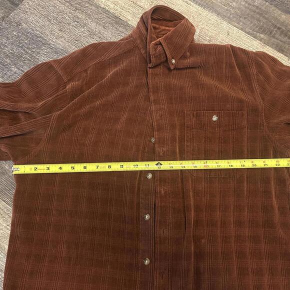The Territory Ahead Men’s L Brown Silk Blend Button Down Shirt Casual Travel - Picture 7 of 8